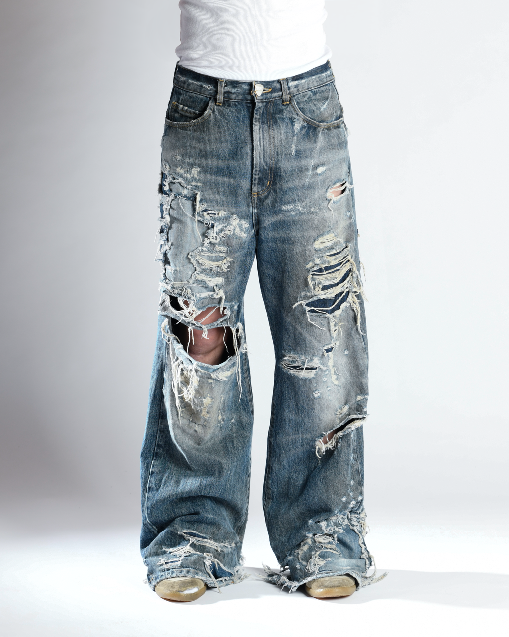 lildenimjean Lil Ragged Jean バギージーンズ34 lildenimjean Lil Ragged Jean バギージーンズ34